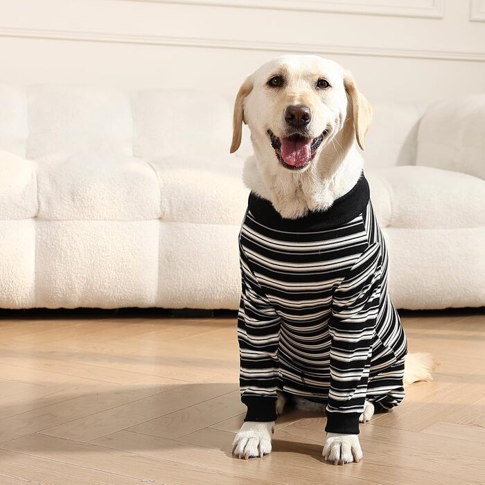 Захисний костюм для собак після операції, костюм для собак після кастрації, захист ран, чорний, XL