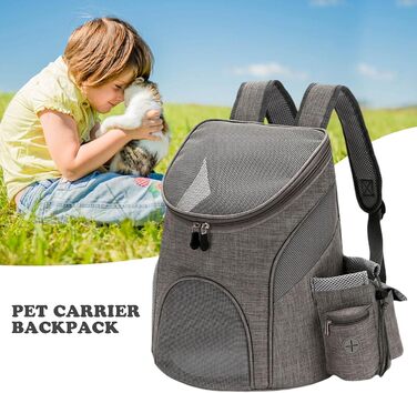 Рюкзак для тварин Faltbar, 360° огляд, для собак, котів, кроликів, 32x30x25 см
