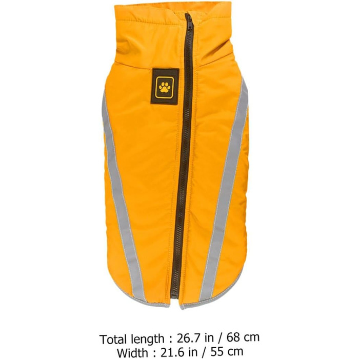 Жовтий дощовик для цуценят Hohopeti з міцного матеріалу, з підкладкою, для прогулянок у дощ