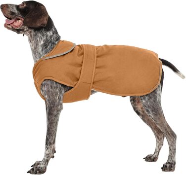 Зимовий теплий одяг для собак Kuoser: водонепроникний та вітрозахисний жилет з відбиваючими елементами для малих, середніх та цуценят, XS-3XL (зелений, коричневий)