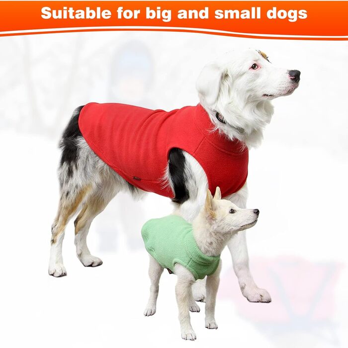 PETCUTE Теплий зимовий пуловер для собак, флісова жилетка для маленьких, середніх та великих собак, жилетка для собак з отвором для повірця, фіолетовий