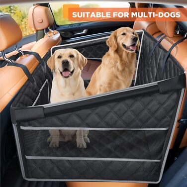 Крісло для собак Gimars - міцне, водонепроникне, для великих та середніх собак, з ременями безпеки та сітчастими вікнами