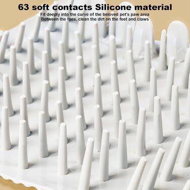 Автоматичний мийка лап для собак - електрична машинка для миття лап домашніх тварин для маленьких та середніх собак з м'якими силіконовими щетинками, догляд за домашніми тваринами, котами, проста у використанні, портативна, блакитна