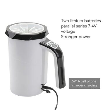 Автоматичний очищувач лап для собак, електроприлад з силіконовими щітками, мийка для лап собак (чорно-білий)