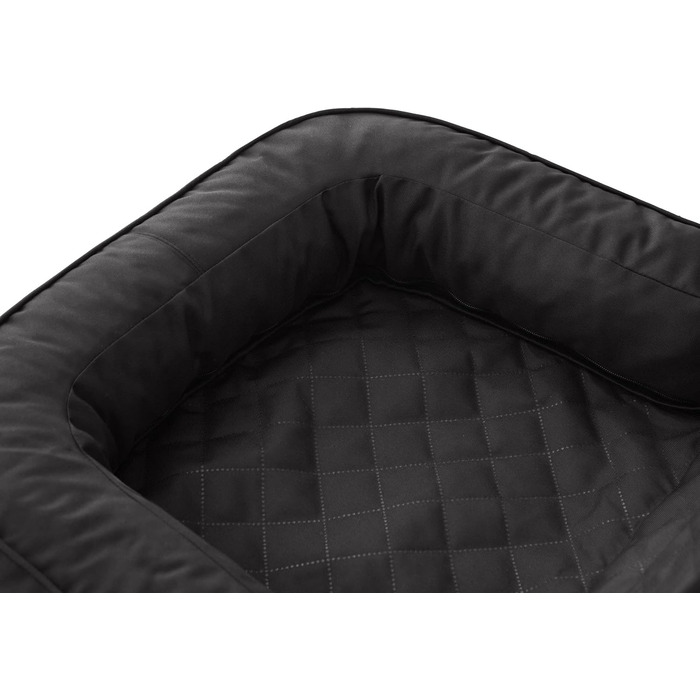 Автоматик для собак та котів: подушка-підстилка на заднє сидіння авто, переноска, лежанка, корзина, шлейка, 42x55 см (Чорний Оксфорд)