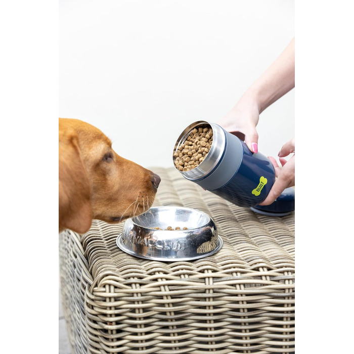 Контейнер для їжі для тварин з нержавіючої сталі, 473 мл, блакитний, BPA-free