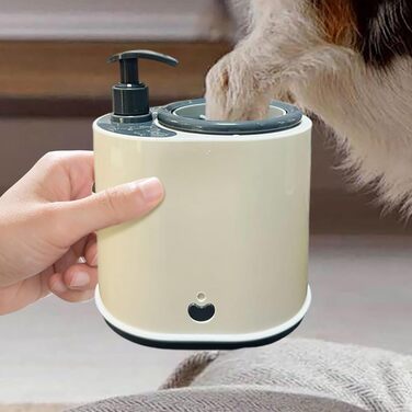 Pawclean Pro: Автоматичний очисник лап для собак та котів - 360° силіконова щітка, USB, білий/блакитний