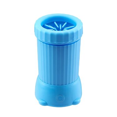 Автоматичний очищувач лап для собак, USB-зарядний, силіконовий, блакитний