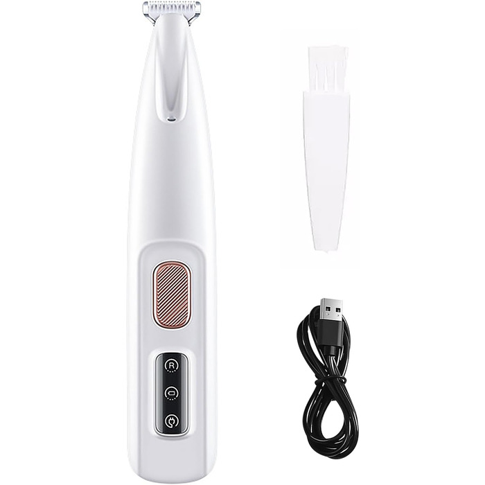 Професійний триммер для собак з LED-підсвічуванням: вологостійкий, акумуляторний, для короткої стрижки кігтів та шерсті