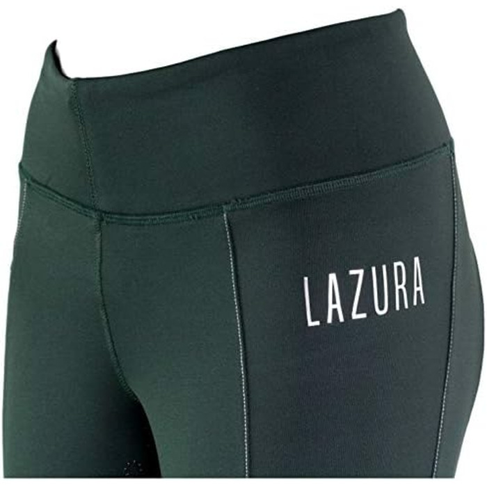 Лазура - зимові рейдінг-легінси для жінок та дітей Ліза | Термо-легінси для їзди верхи | з повним силіконовим захистом та кишенею для телефону | дихаючі зимові рейдінг-штани | екіпірування для верхової їзди в багатьох кольорах та розмірах (176, Зелений)