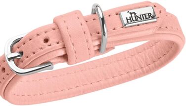 Шкіряний нашийник для собак HUNTER Soho Mini, світло-рожевий, розмір 32