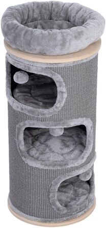 Дряпка для котів Natural Paradise Primrose | Стабільна дряпка з міцного сизалю | Сірий колір (XXL, 110 см)