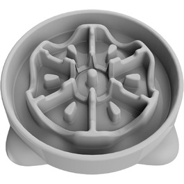 Антишлінковий напувалка для собак великих порід, 27.1 см, сірий колір. Напувалка для собак середніх та великих порід.