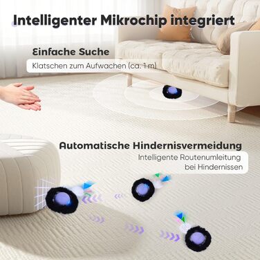 Іграшка для котів GoldenSun: м'ячик-дзига з дзижчанням, килимок з мишками, 5-лочкове хованки, блакитний колір