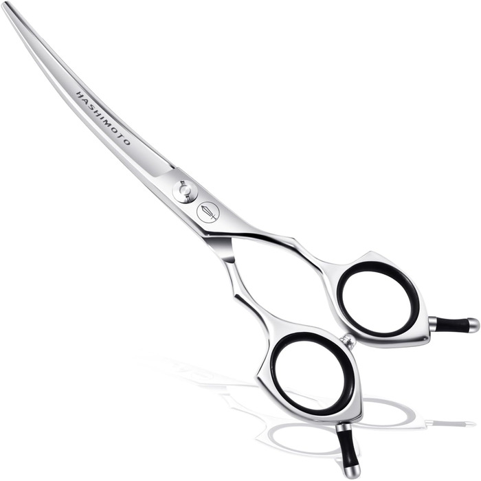 Вигнута ножиці для грумінгу собак Hashimoto, легкі, для правшів та лівшів, 6.5 дюймів