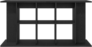 Тумба для акваріума vidaXL 120x40x60 см, ДСП, чорний дуб, міцна акваріумна підставка