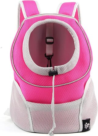 Рюкзак для собак PETCUTE: зручна переноска для маленьких собак та котів з висувною головою та знімною підстилкою (рожевий)