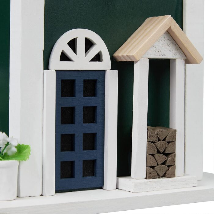 Будинок для птахів Relaxdays, годівниця для диких птахів, для підвішування, розміри 25,5 x 18,5 x 18,5 см, дерев'яна пташня, багато кольорів