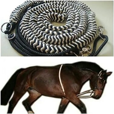 Лонжировочна тяга для коней - Оригінал - Зроблено в Німеччині, розмір XL