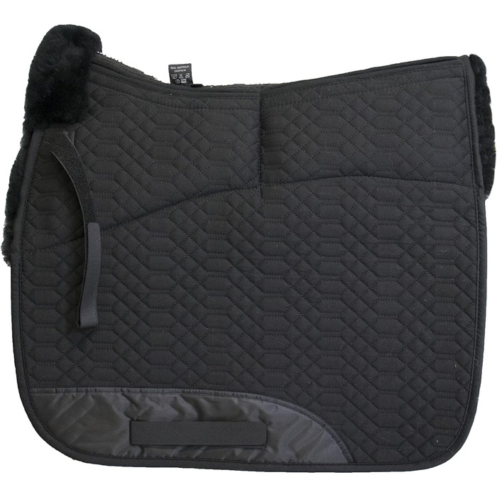 Підкова Engel Reitsport для виїздової їзди з наповнювачем та овечкою, чорна, середнього розміру