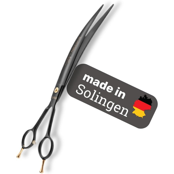 Ножиці кухонні EHASO Revolution Black Schere Titanium 25 см, вигнуті, японські