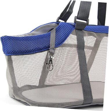 Транспортна сумка для тварин Cosmevivi XXL - велика переноска для собак та котів, блакитна (44x25 см)