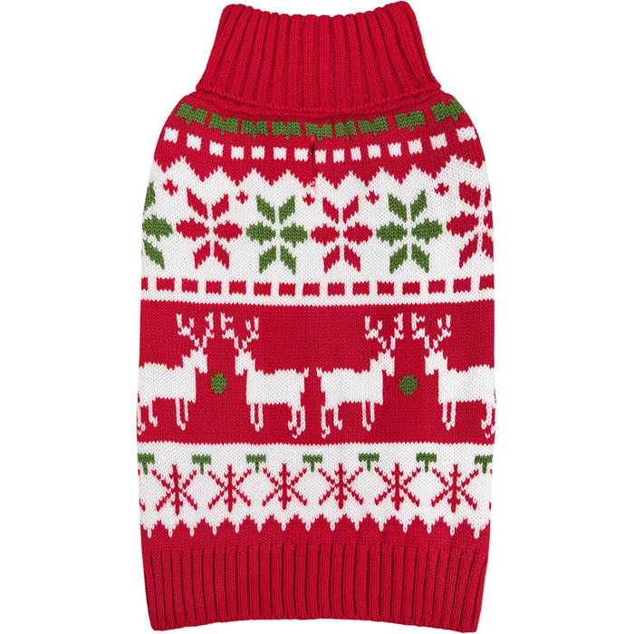 Стильний новорічний светр для собак Kyeese, теплий вовняний ромбік для маленьких цуценят, хлопчиків та дівчаток з малюнком сніжинок та оленів, зручний зимовий светр з отвором для повідка