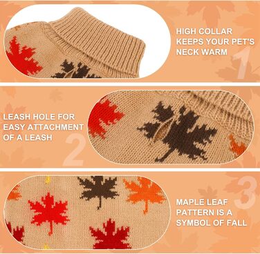 Пуловер для маленьких собак BEAUTYZOO, рогатий пуловер, теплий зимовий одяг, для холодної погоди, одяг для маленьких та середніх собак, цуценят, дівчаток та хлопчиків, хакі, розмір M (спинка: 41 см, груди: 53 см, шия: 33 см)