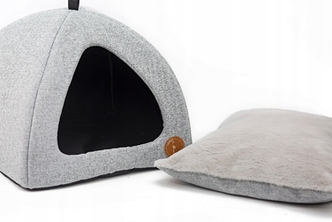 Затишний будинок для собак та котів, м'яке ліжечко-укриття, 40 см