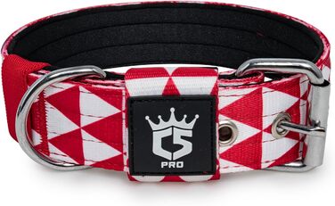 Тактичне нашийник для собак TSPRO, міцний, з металевою застібкою, 3,8 см, регульований, для середніх та великих собак (зелений M), розмір M-H (40-48 см)