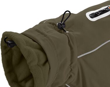 Теплий водонепроникний жилет для такси HUNTER NORDBY оливкового кольору, розмір 33, для маленьких собак з довгим тілом