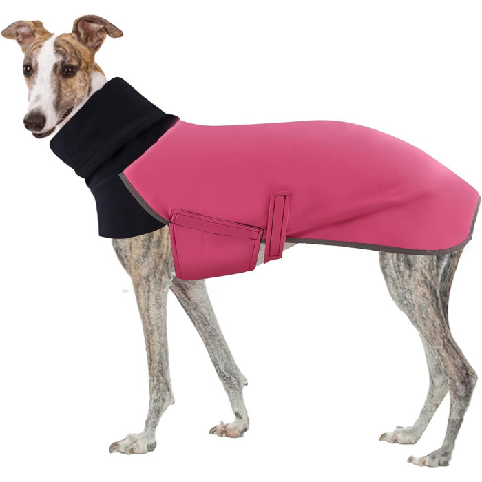 Водонепроникний зимовий одяг для Whippet (Saukis) – рожевий, XS