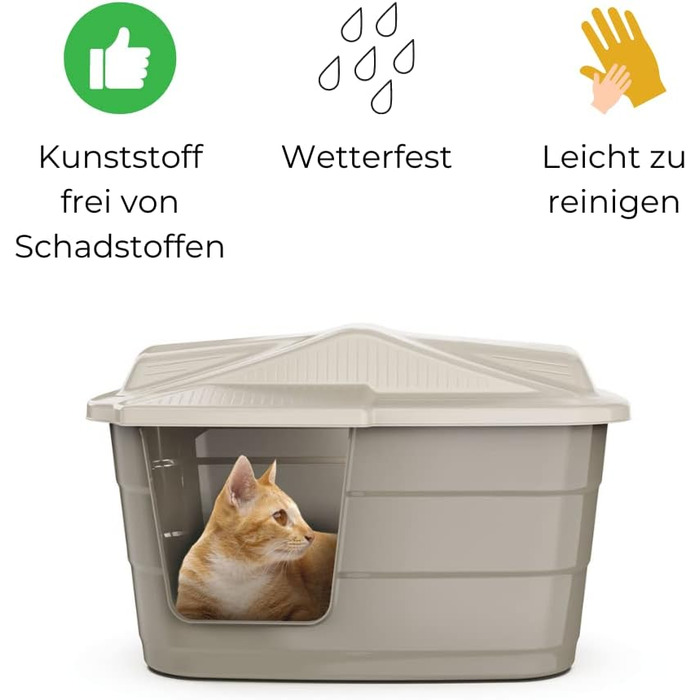 Кішка та собака: Будинок/Корзина для тварин Outdoor/Indoor, Вологостійкий пластик