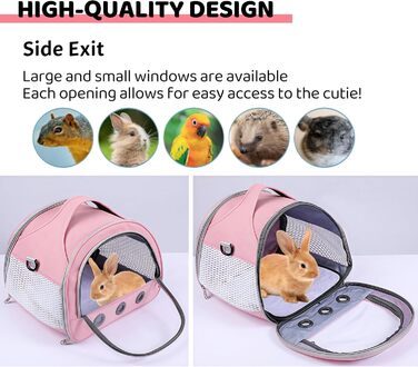 Транспортна переноска для тварин: котів, собак, кроликів, птахів. Складана переноска з плечовим ременем