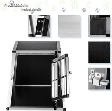 Кія для собак з прямою задньою стінкою, розміри на вибір, M (54×69×50 см)