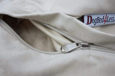 Ортопедичне ліжко для собак із меморі-піни dogbed4less, замша, водонепроникний чохол, з додатковою сумкою, для великих собак 107x71 см