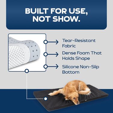 Килимок для собак у машину Ruff Liners для середніх собак - Shark Tank - середній розмір, неслизька підкладка, водонепроникний чохол, можна прати в машині - килимок для собак Medium (131 x 61 см) (Чорний, Medium)