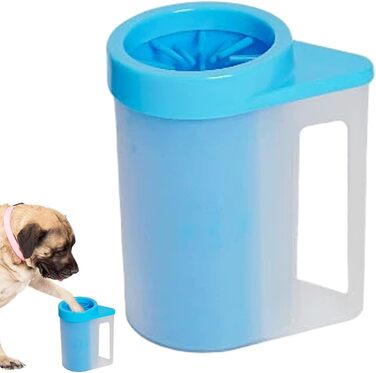 Миска-мийка для лап собак Joygoodta з м'якою силіконовою щіткою, портативна мийка для лап, 360° очищення, для дому