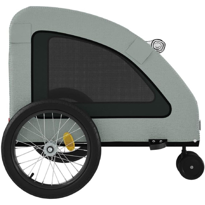 Фahrradanhänger Hunde Grau Ox - Велосипельний причіп для собак сірий Ox, матеріал: оксфордська тканина та метал, вага: 9.9 кг