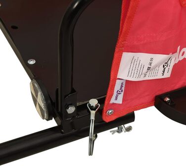 Причіп для велосипеда ARKEM, червоний, з тканини Oxford та сталевим з'єднувачем. Причіп для велосипеда, кошик для собак