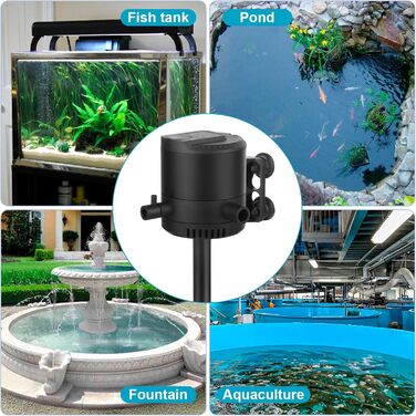 Акваріумний фільтр ITIY, безшумний, 25W, 2000L/H, з втяжним соском, для акваріумів 300-500L