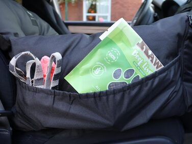 Автокрісло та ліжко для собак Jacko & Co: зручне та портативне, до 18 кг, чорне