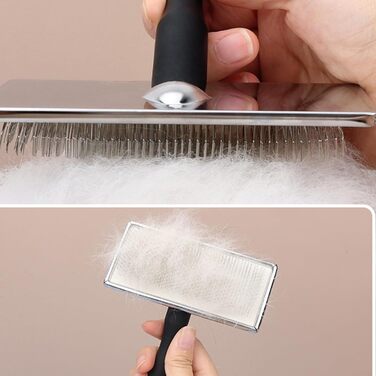 Щітка для собак від випадання шерсті – гребінець для собак, масажна щітка з металевих голок, гребінець для підшерстка, аксесуари для тварин, інструмент для видалення шерсті для довгої та короткої шерсті