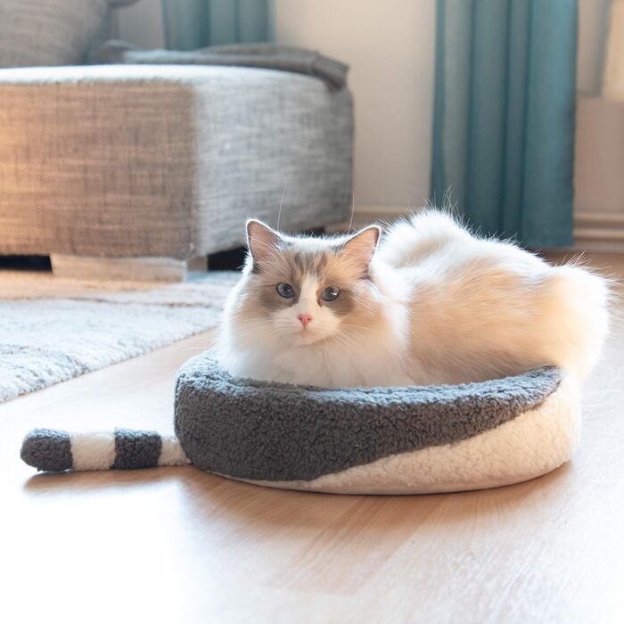 Набір з 2 картонних когтеточок для котів Navaris - круглі картонні килимки-когтеточки, коричневі