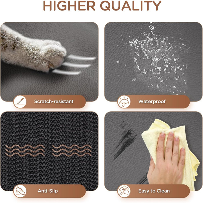 Підстилка для собак у машину з жорстким дном, PU-шкіра, водонепроникна, стійка до подряпин, 180 кг, для SUV, LKW