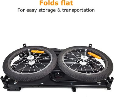 Складаний вантажний причіп Tiggo для велосипеда, об'єм 70 літрів, вантажопідйомність 40 кг