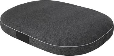 Килимок для собак овальної форми, розмір M, 70 x 50 см, чорний, з екологічного льону