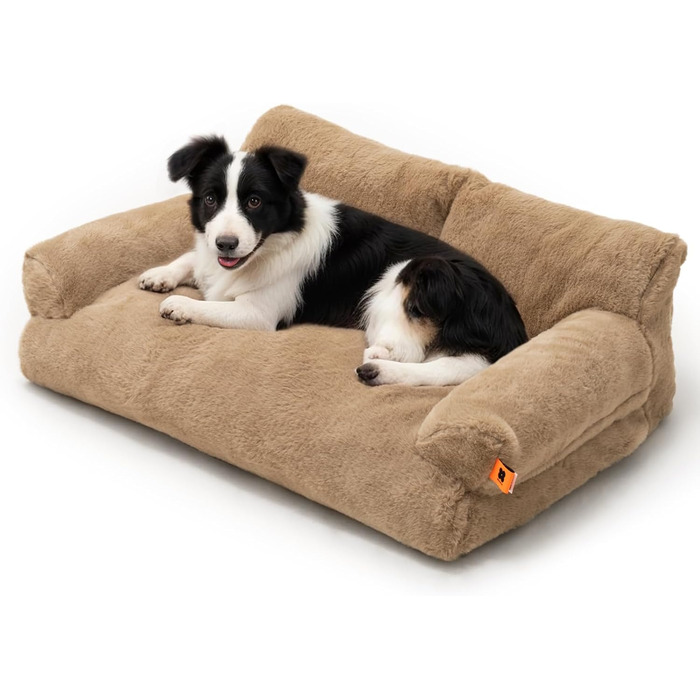 М'яке ліжко для котів та собак MEWOOFUN, зручне диван-ліжко, розмір 85x65x29 см, колір хакі