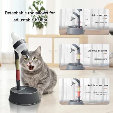 Автоматичний диспенсер для води iFCOW для котів та собак, регульована висота, знімний стрижень, автоматичне годування