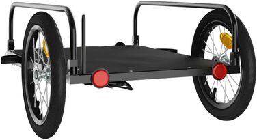 Причіп для велосипеда ARKEM Cargo чорний 126x63x34 см, вантажний, для собак, з кошиком